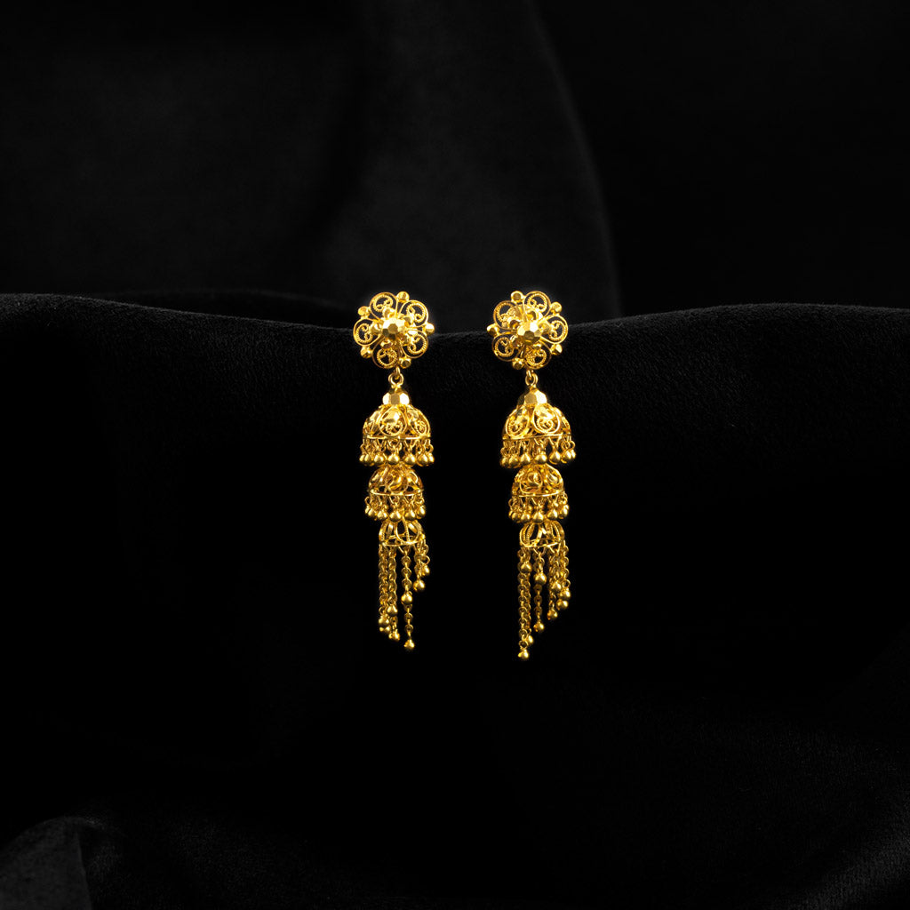 22k gold earrings with shop price