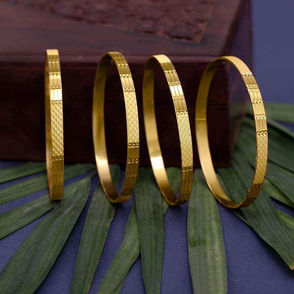 22k Plain Gold Bangles JG 2208 06704