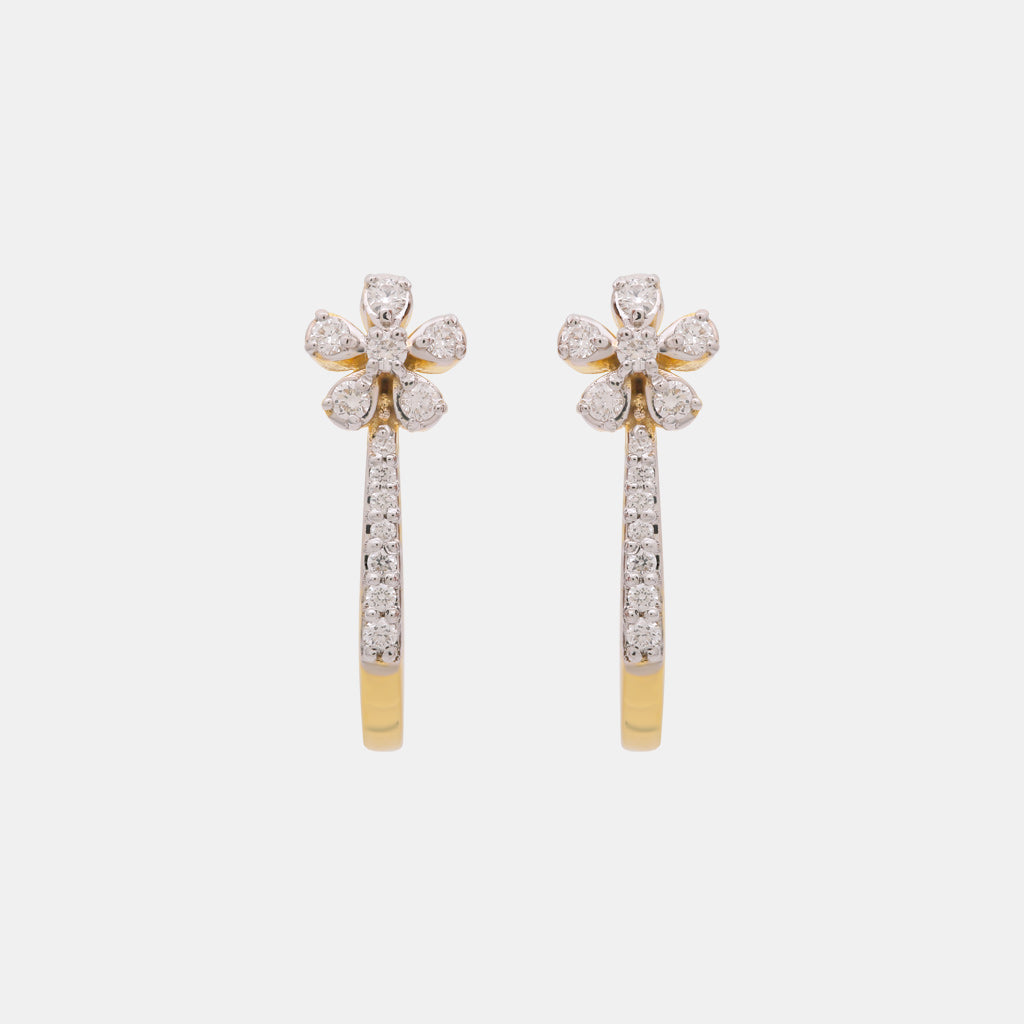 18k Real Diamond Earring JDN-2307-09023