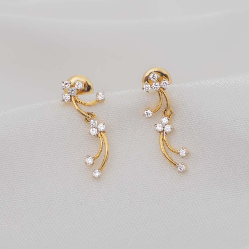 Shop Trinket Diamond Stud Earrings Online | CaratLane US