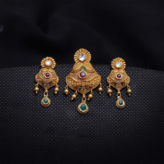 22k Jadtar Pendant Set JG-1812-1411