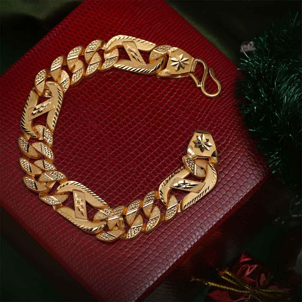 22k Plain Gold Bracelet JG-1812-1654