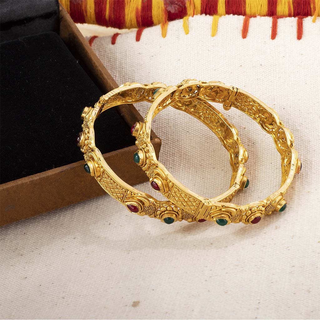 22k Jadtar Bangles JG-1907-3741