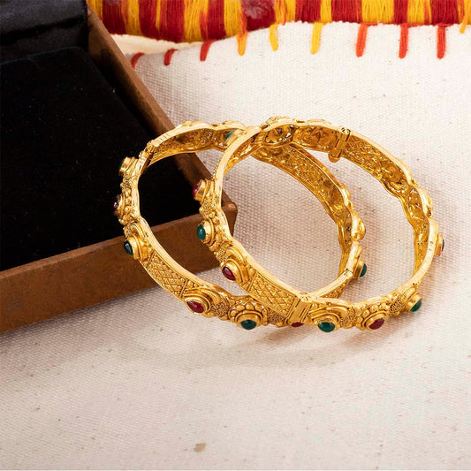 22k Jadtar Bangles JG-1907-3741