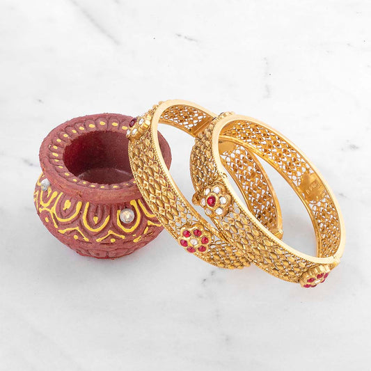 22k Jadtar Bangles JG-1907-3743