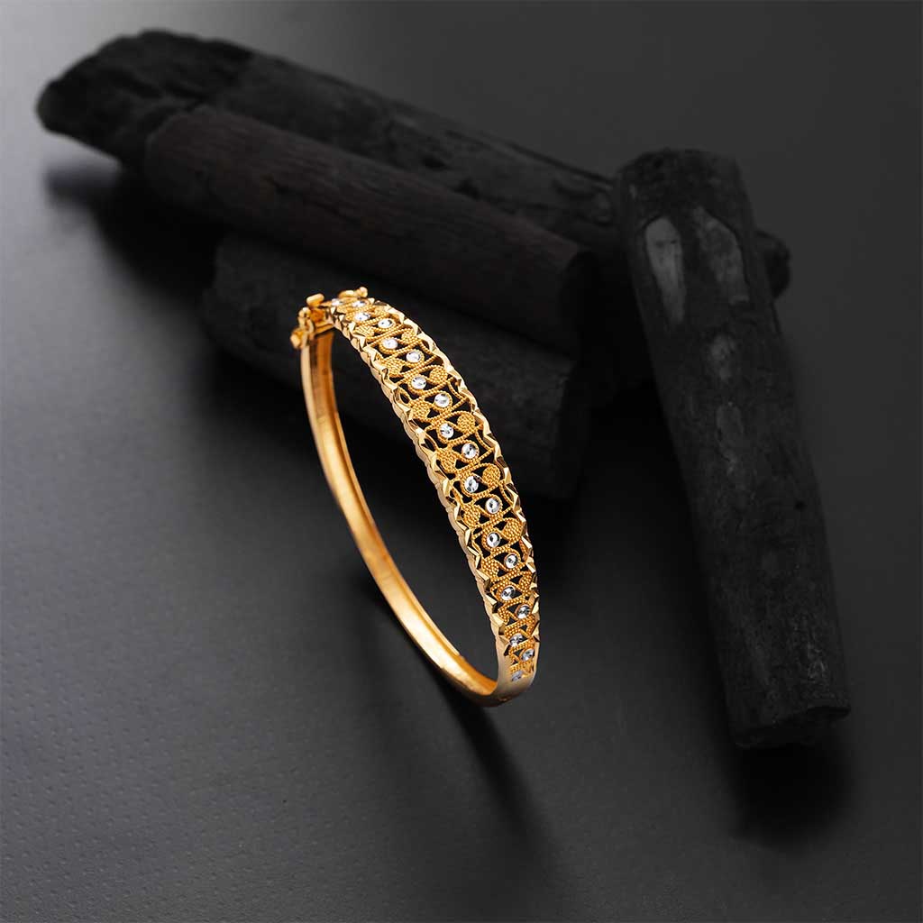 22k Plain Gold Bracelet JG-1911-00804