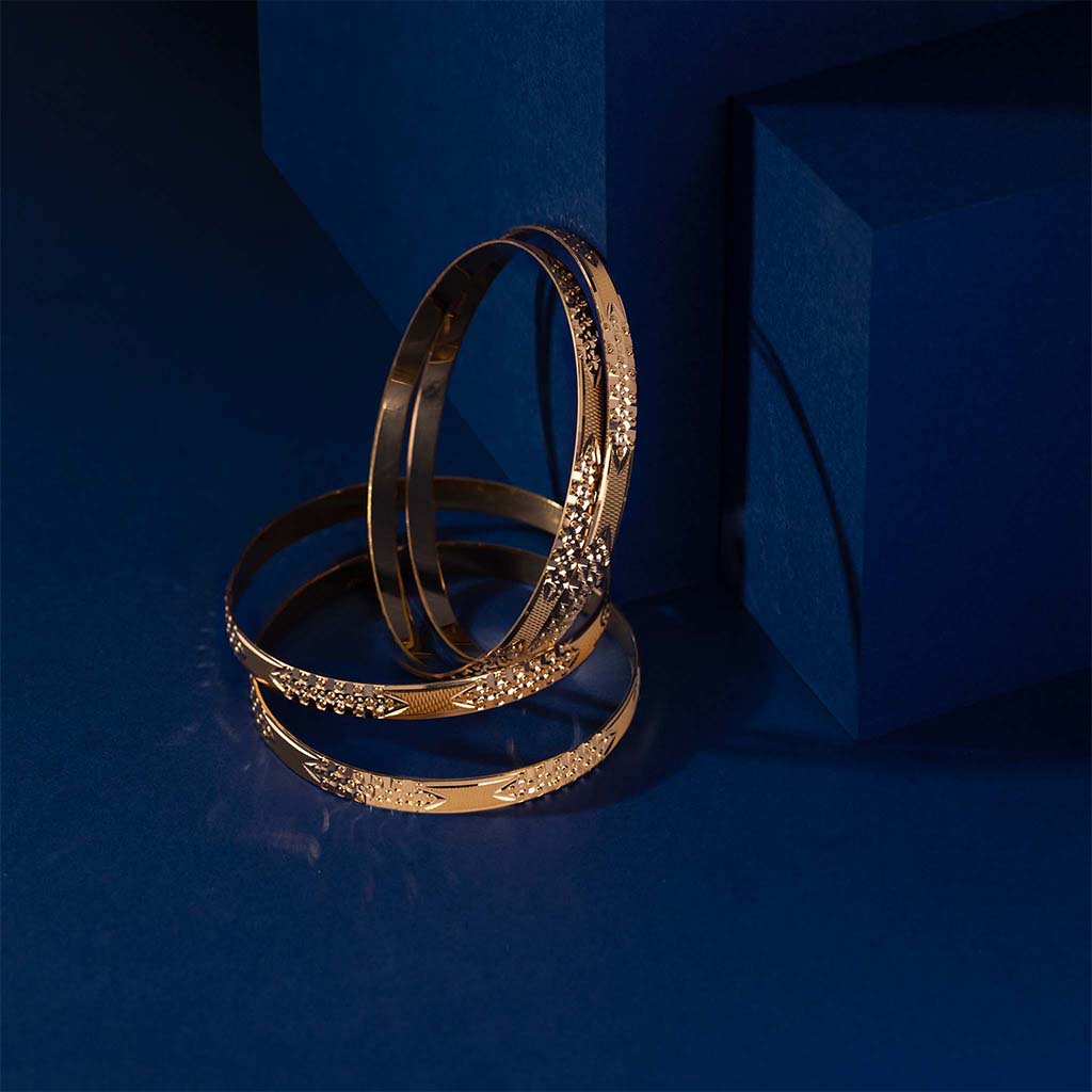 22k Plain Gold Bangles JG-1912-01211