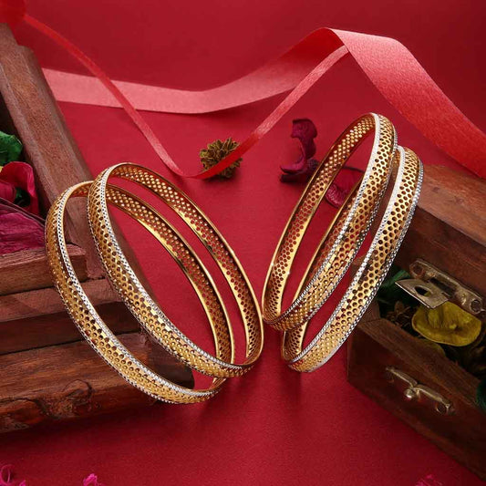 22k Plain Gold Bangles JG-2001-00703