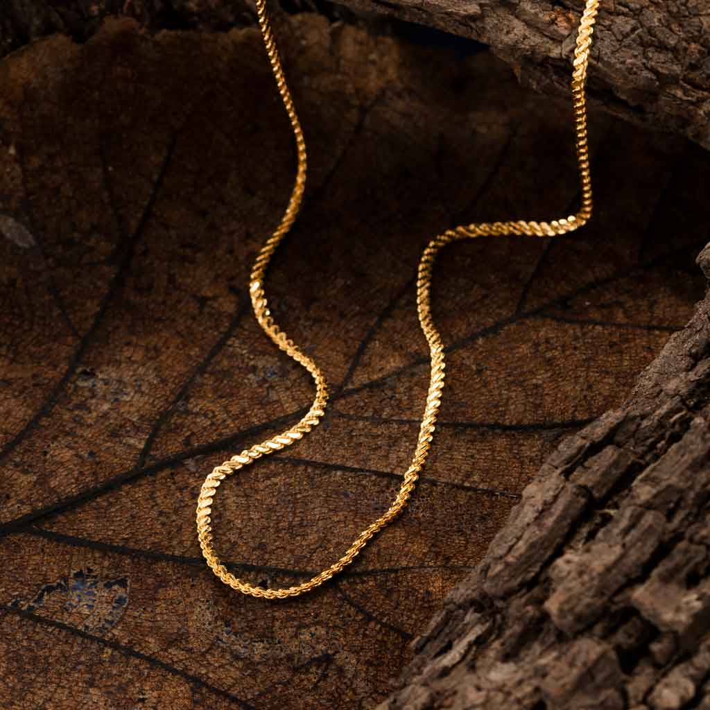 22k Plain Gold Chain JG-2002-01761