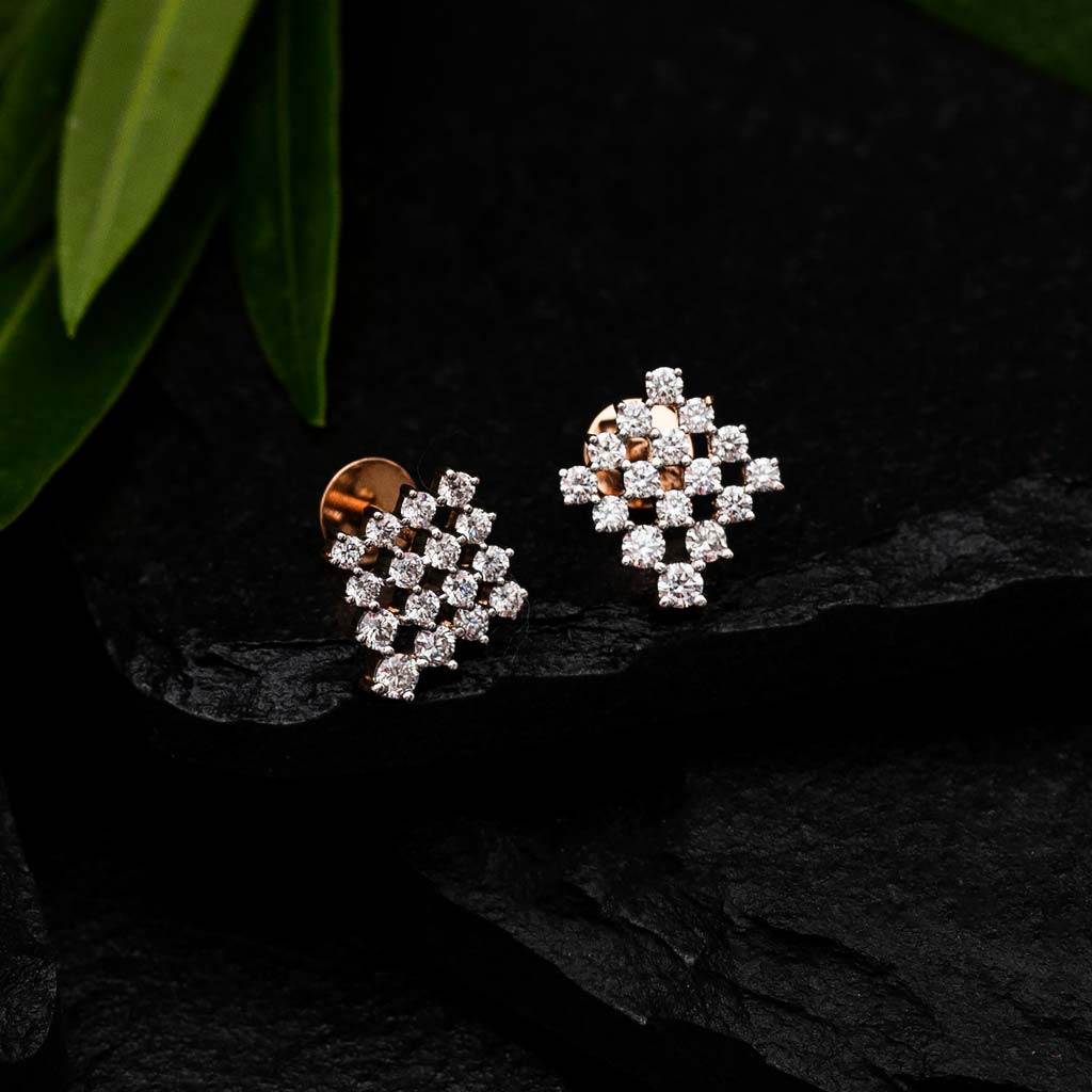 Light Weight Party Wear Diamond Earring