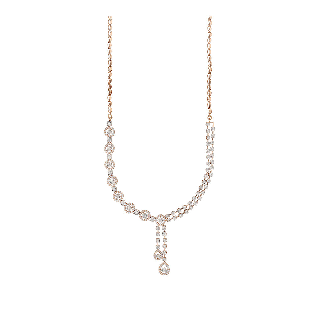 2 ctw Round Lab Grown Diamond Five Stone Demi Eternity Fashion Necklace -  Grownbrilliance