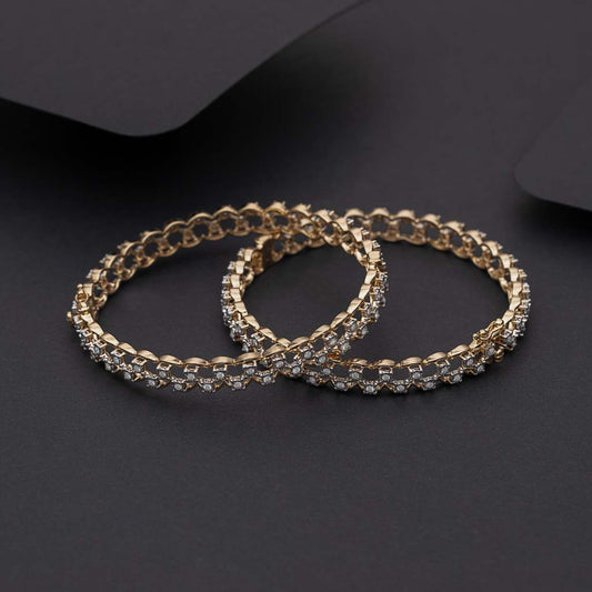 18k Real Diamond Bangles JG-2004-02200