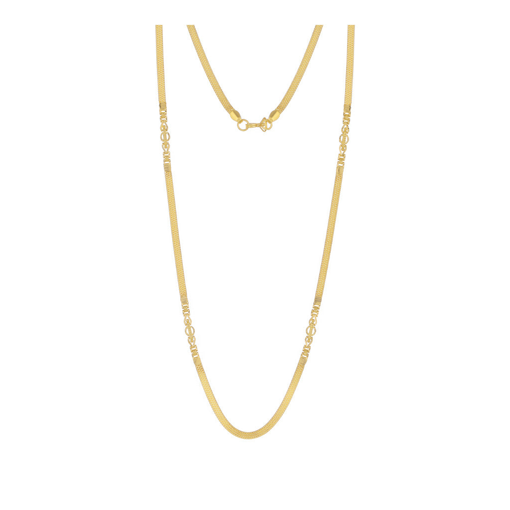 22k Plain Gold Chain JG-2108-03856