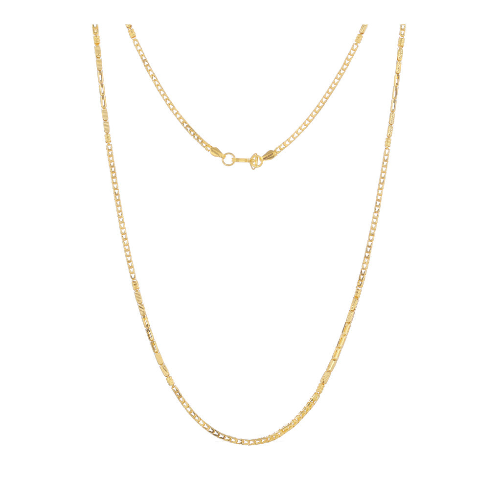 22k Plain Gold Chain JG-2108-03959