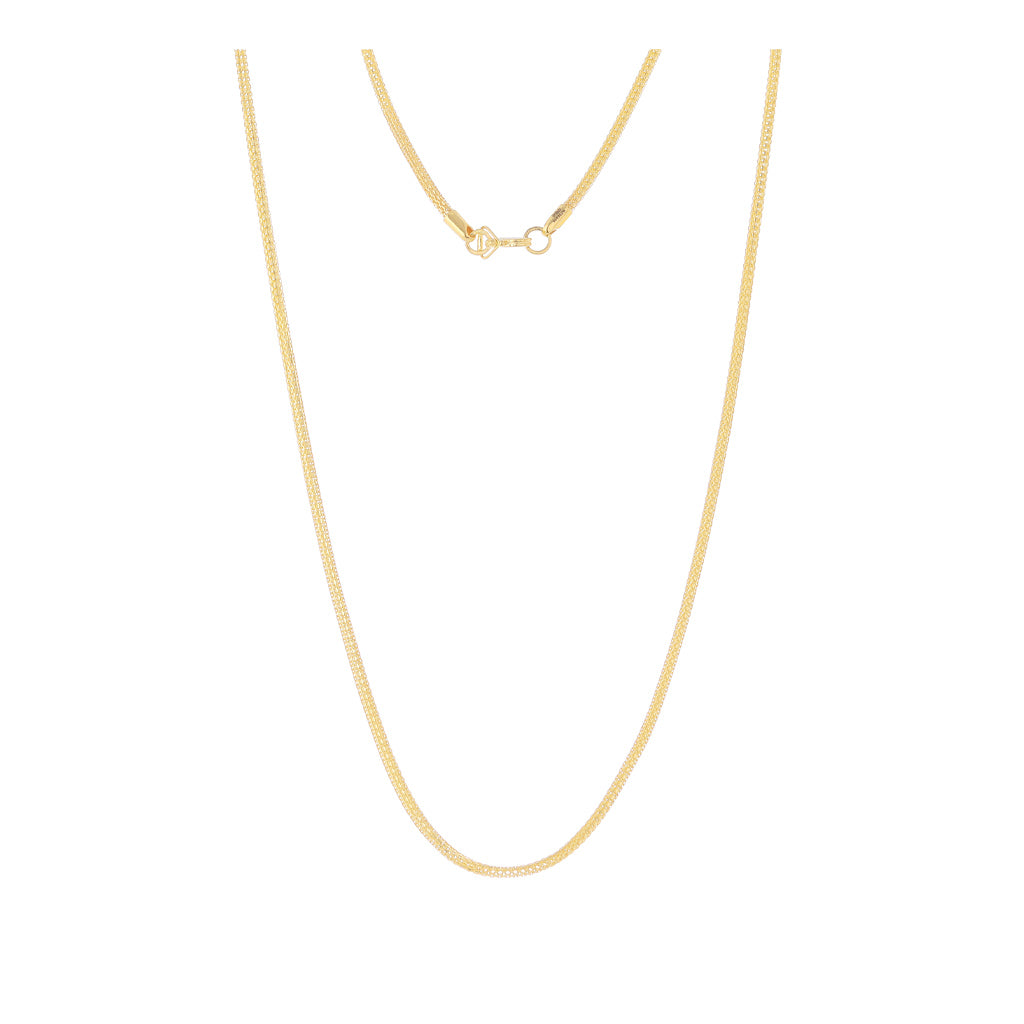 22k Plain Gold Chain JG-2108-04121