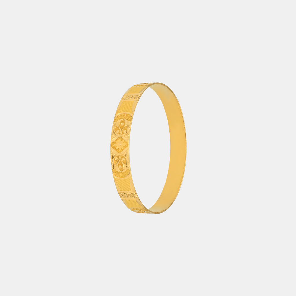 22k Plain Gold Bangles JG-2207-06547