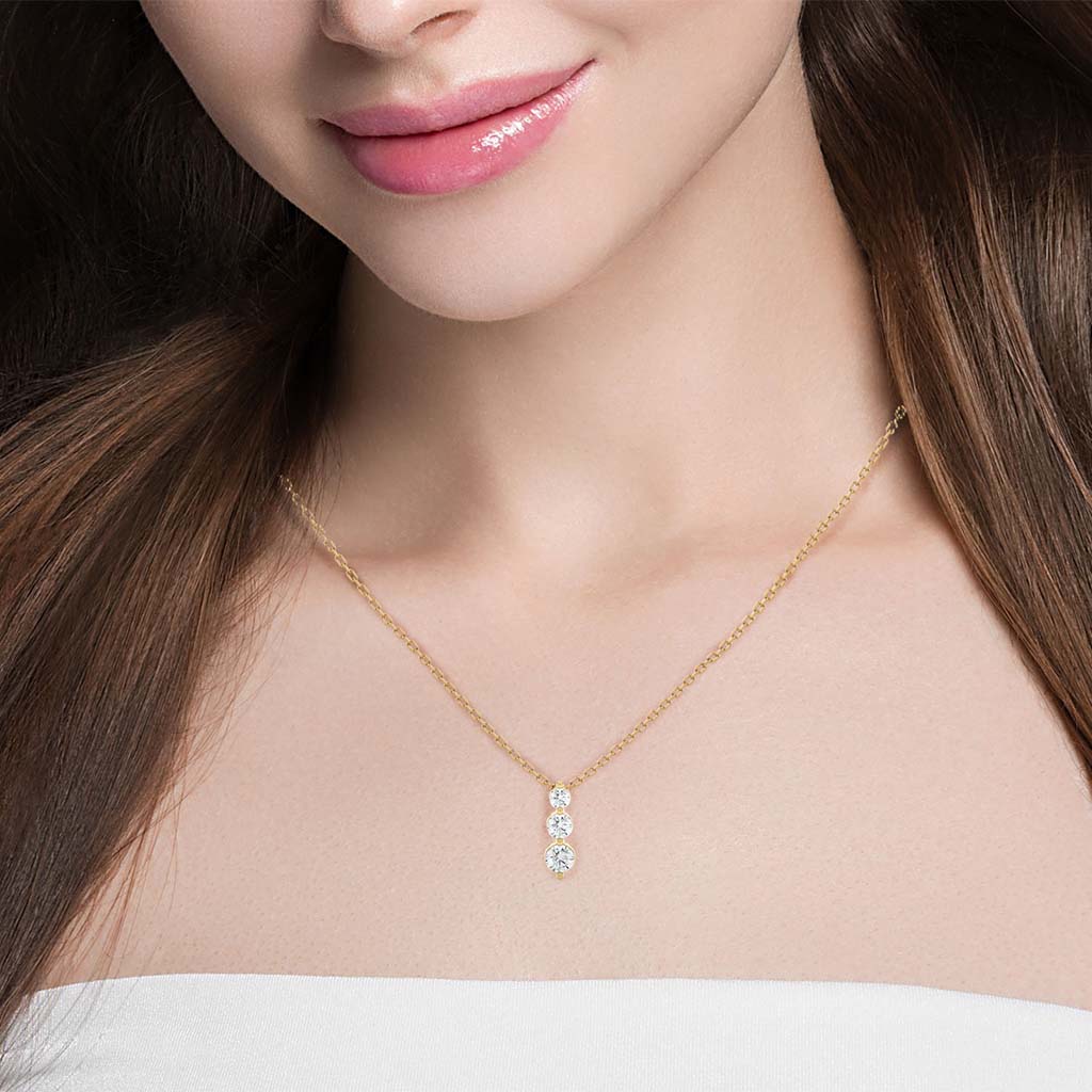 18k Real Diamond Pendants JGD-2305-08661