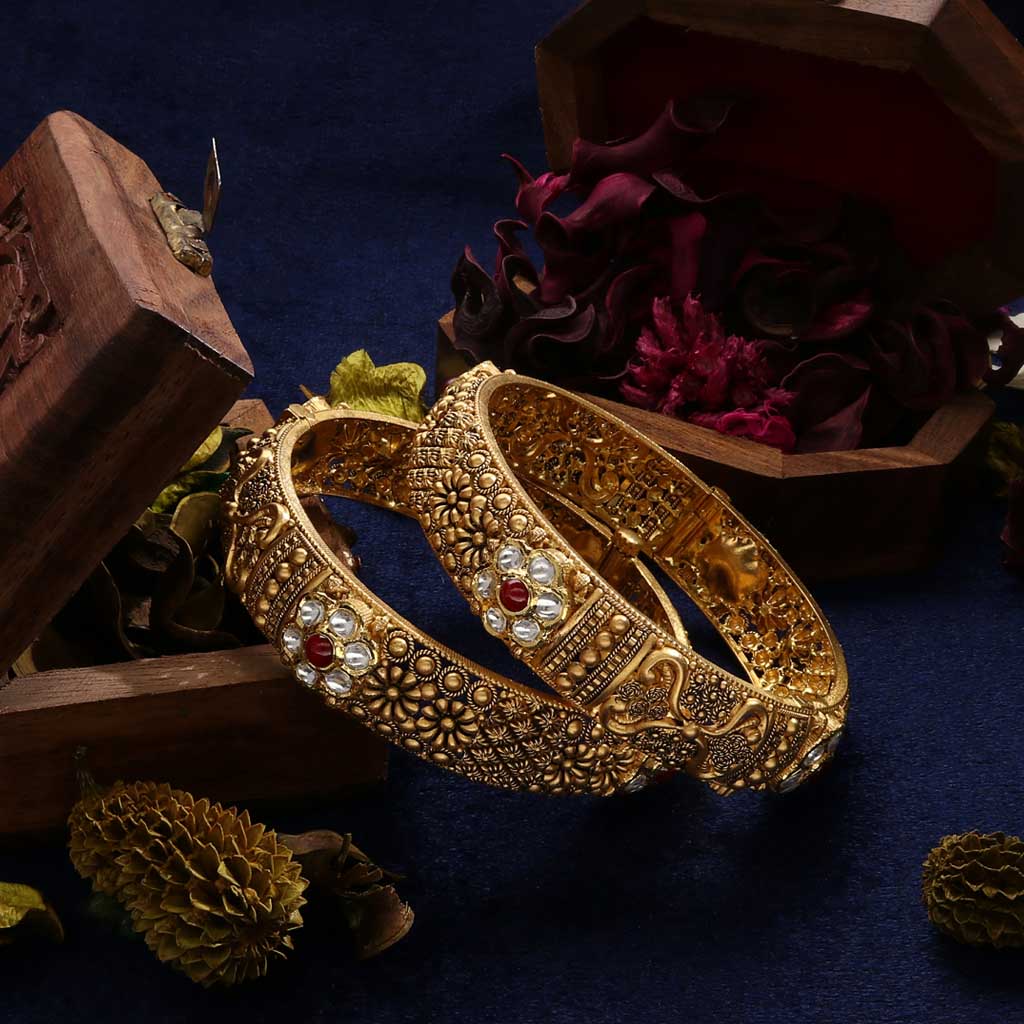 22k Jadtar Bangles JGS-2001-00475