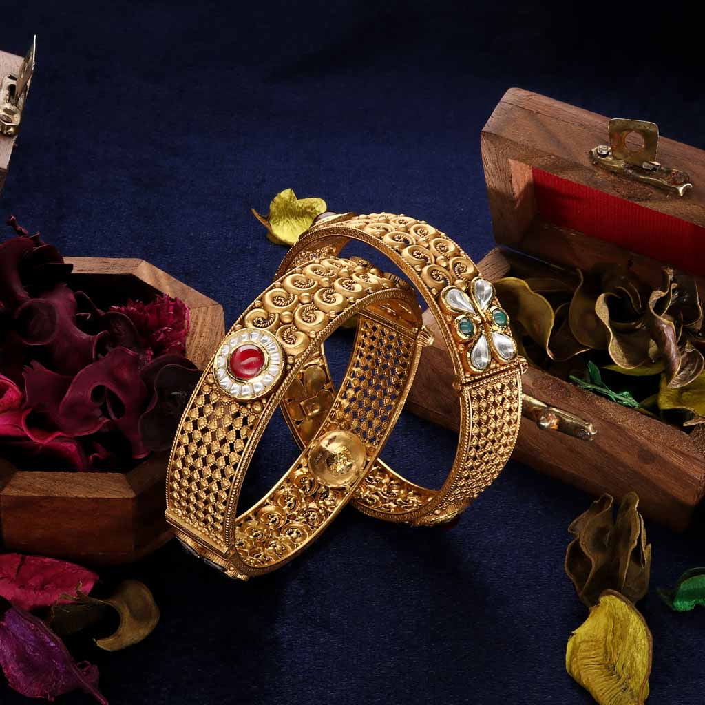 22k Jadtar Bangles JGS-2001-00477