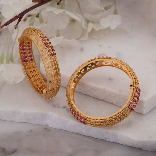 22k Antique Bangles JGS-2002-01725