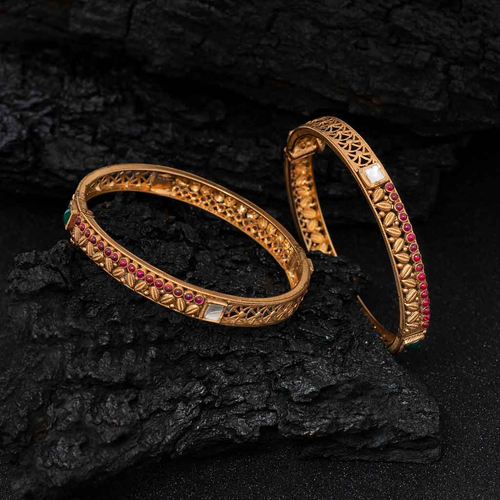 22k Jadtar Bangles JGS-2002-01878