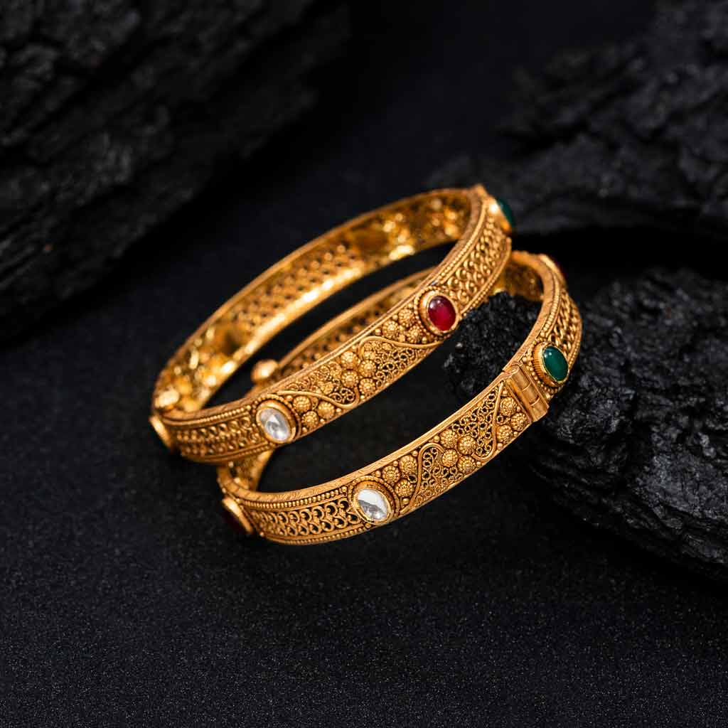 22k Jadtar Bangles JGS-2002-01913