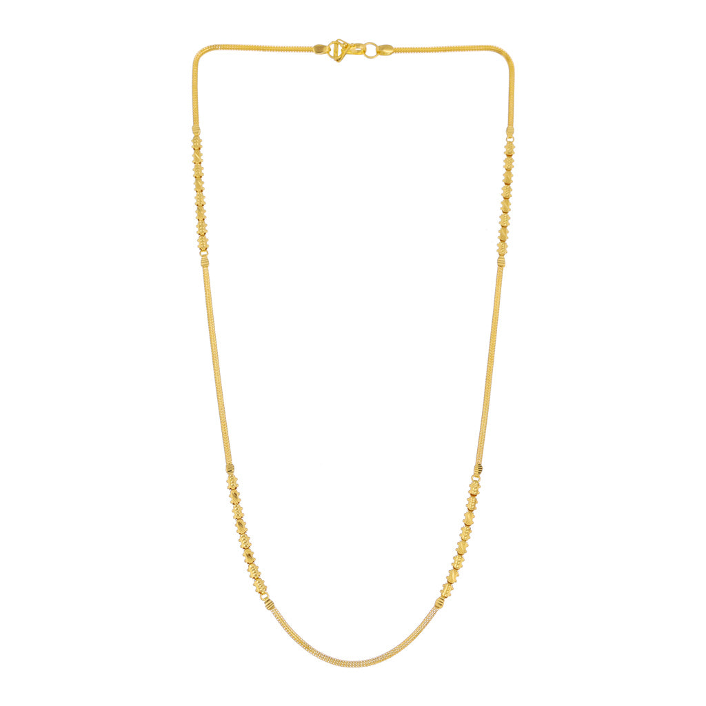 22k Plain Gold Chain JGS-2108-04322