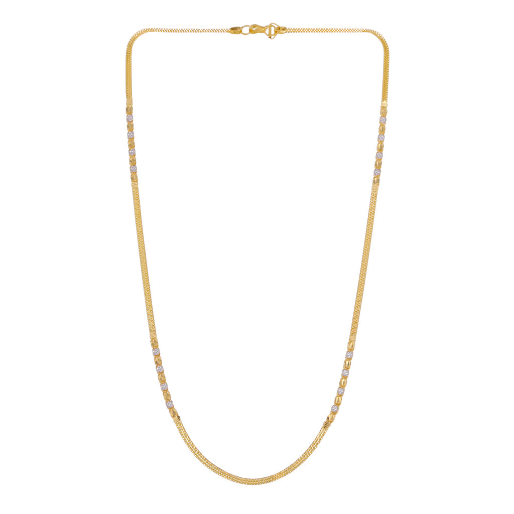 22k Plain Gold Chain JGS-2108-04327