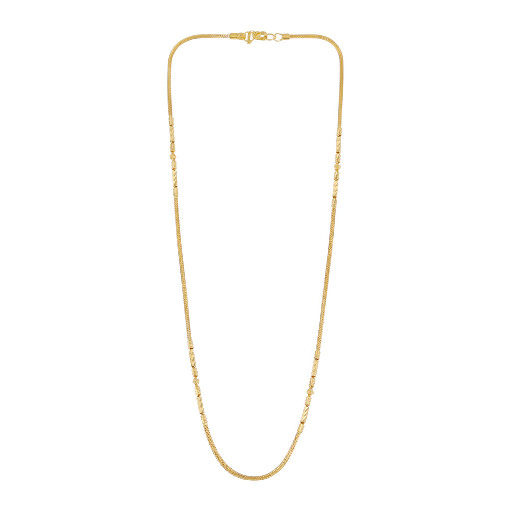 22k Plain Gold Chain JGS-2108-04329