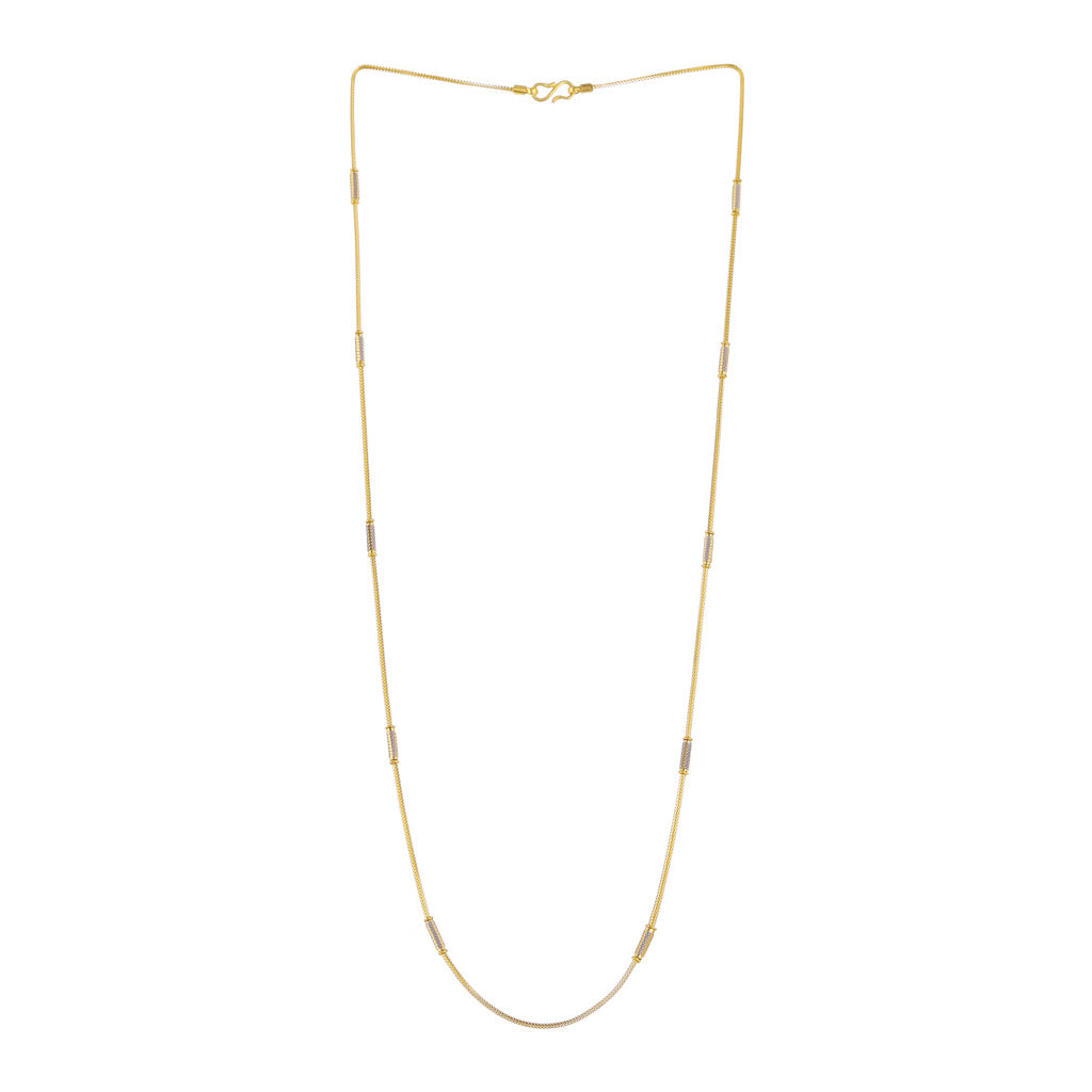 22k Plain Gold Chain JGS-2108-04346