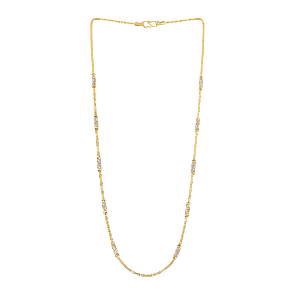 22k Plain Gold Chain JGS-2108-04349