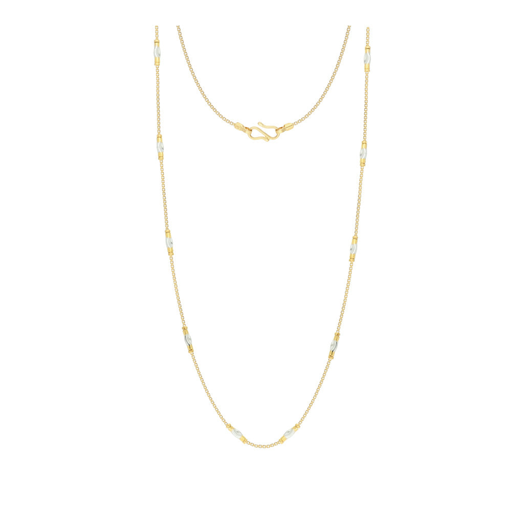 22k Plain Gold Chain JGS-2108-04356