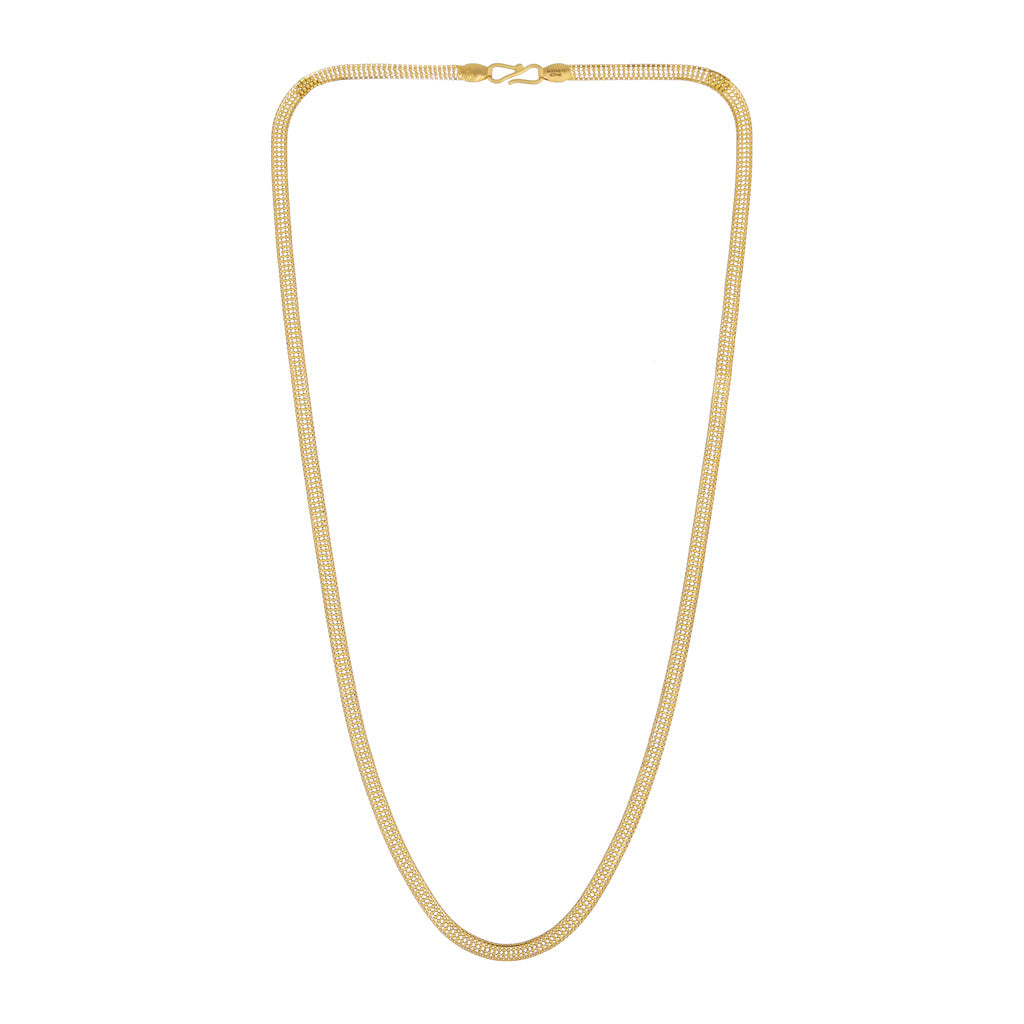 22k Plain Gold Chain JGS-2108-04364