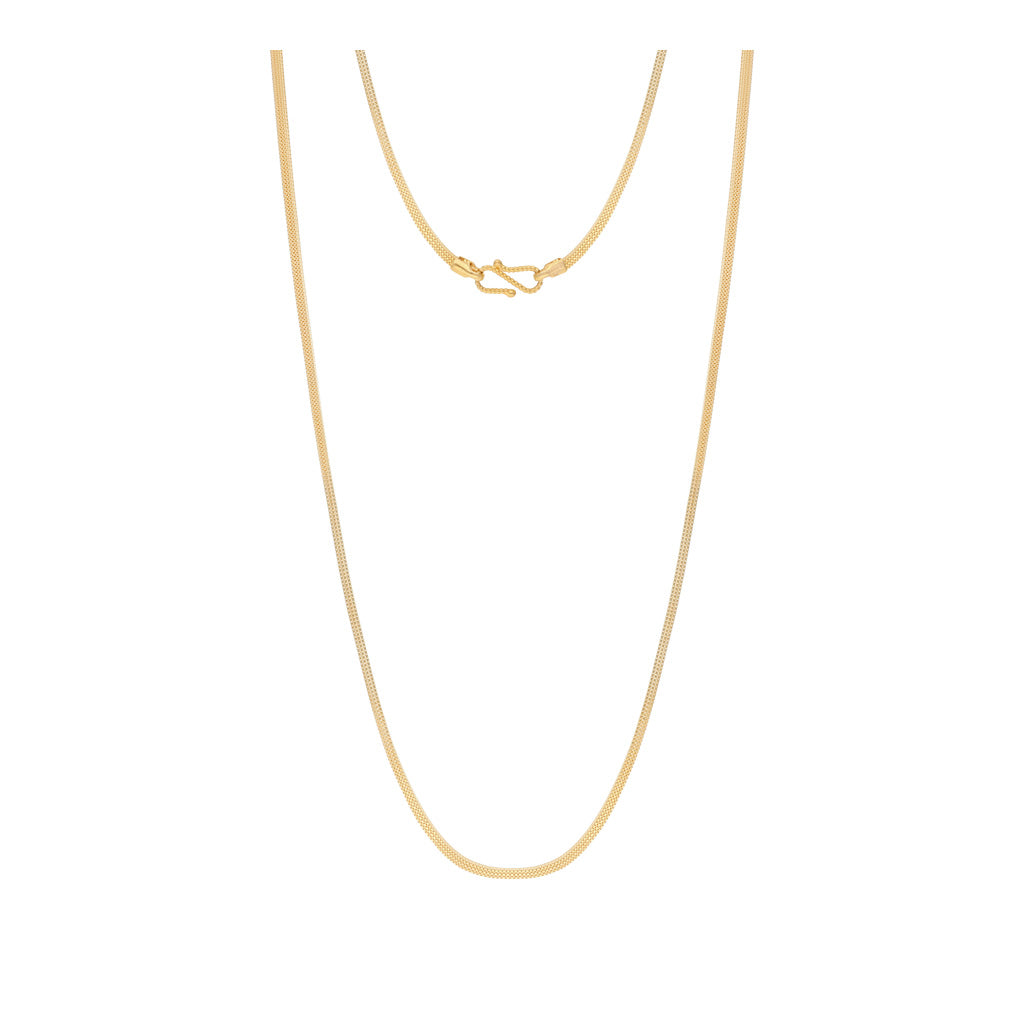 22k Plain Gold Chain JGS-2108-04369