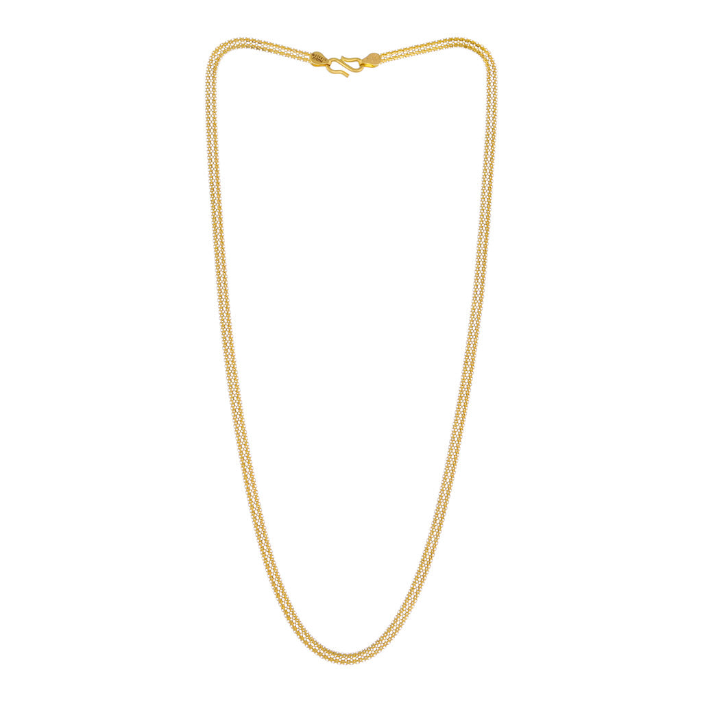 22k Plain Gold Chain JGS-2108-04372