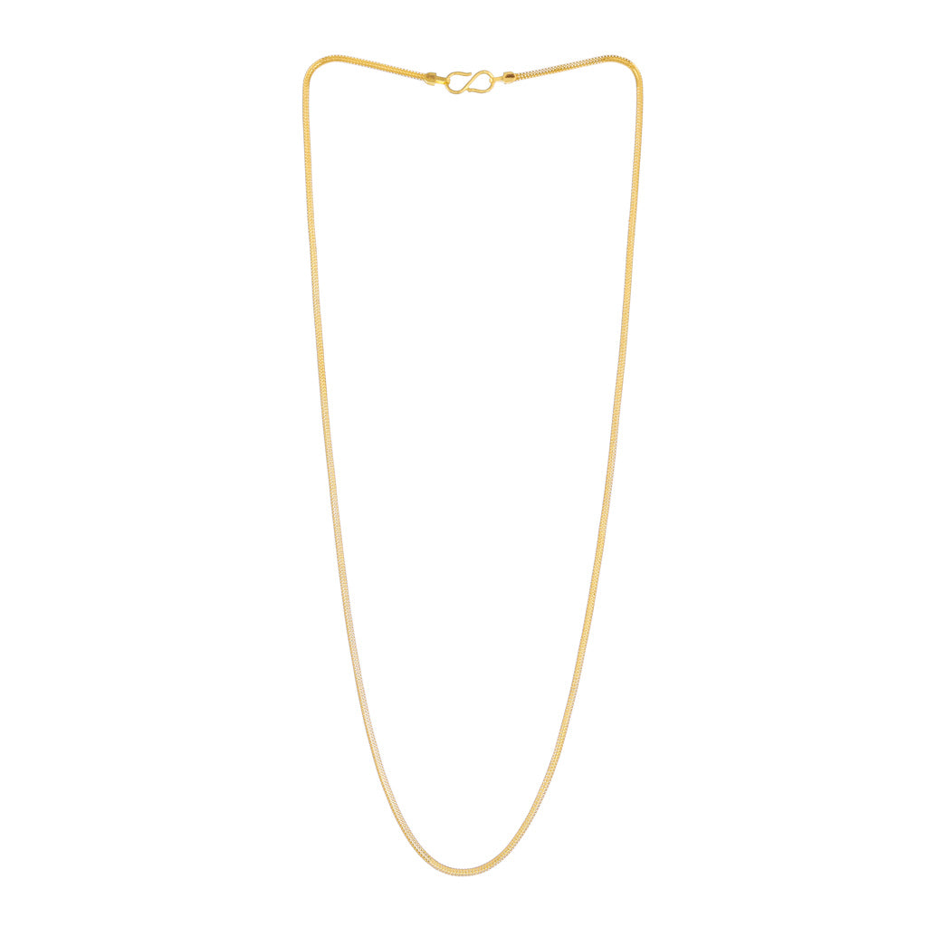 22k Plain Gold Chain JGS-2108-04373