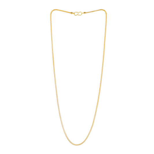 22k Plain Gold Chain JGS-2108-04373