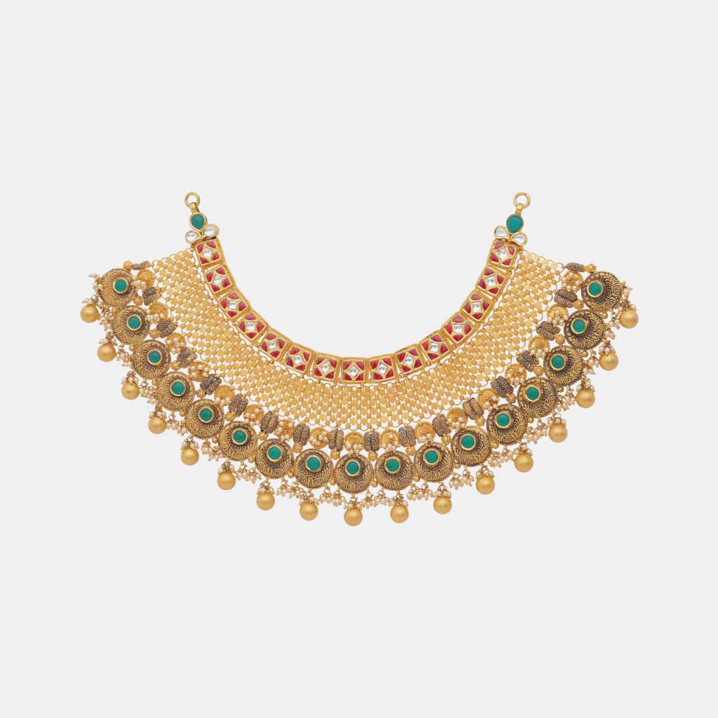 22k Jadtar Necklace JGS-2306-08906