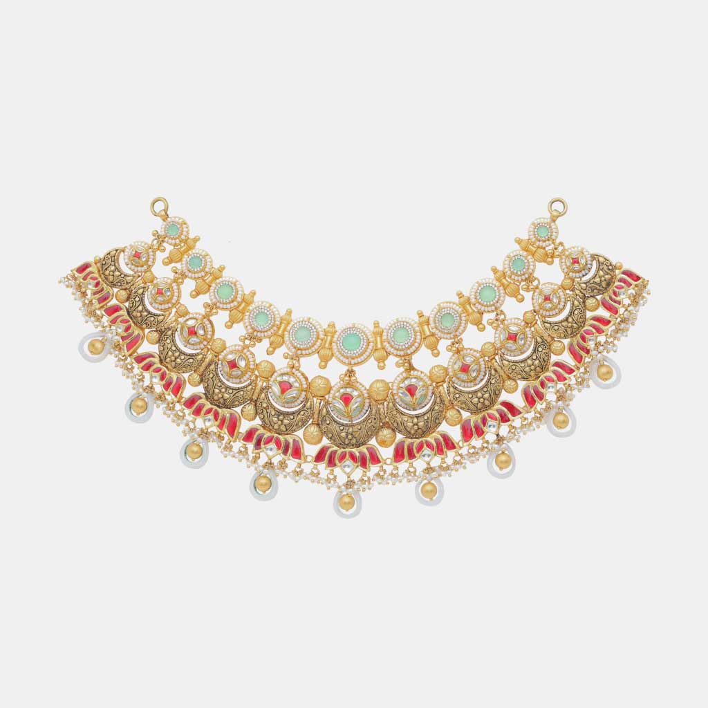 22k Jadtar Necklace JGS-2306-08917