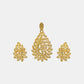 22k Plain Gold Pendant Set JGS-2307-08954