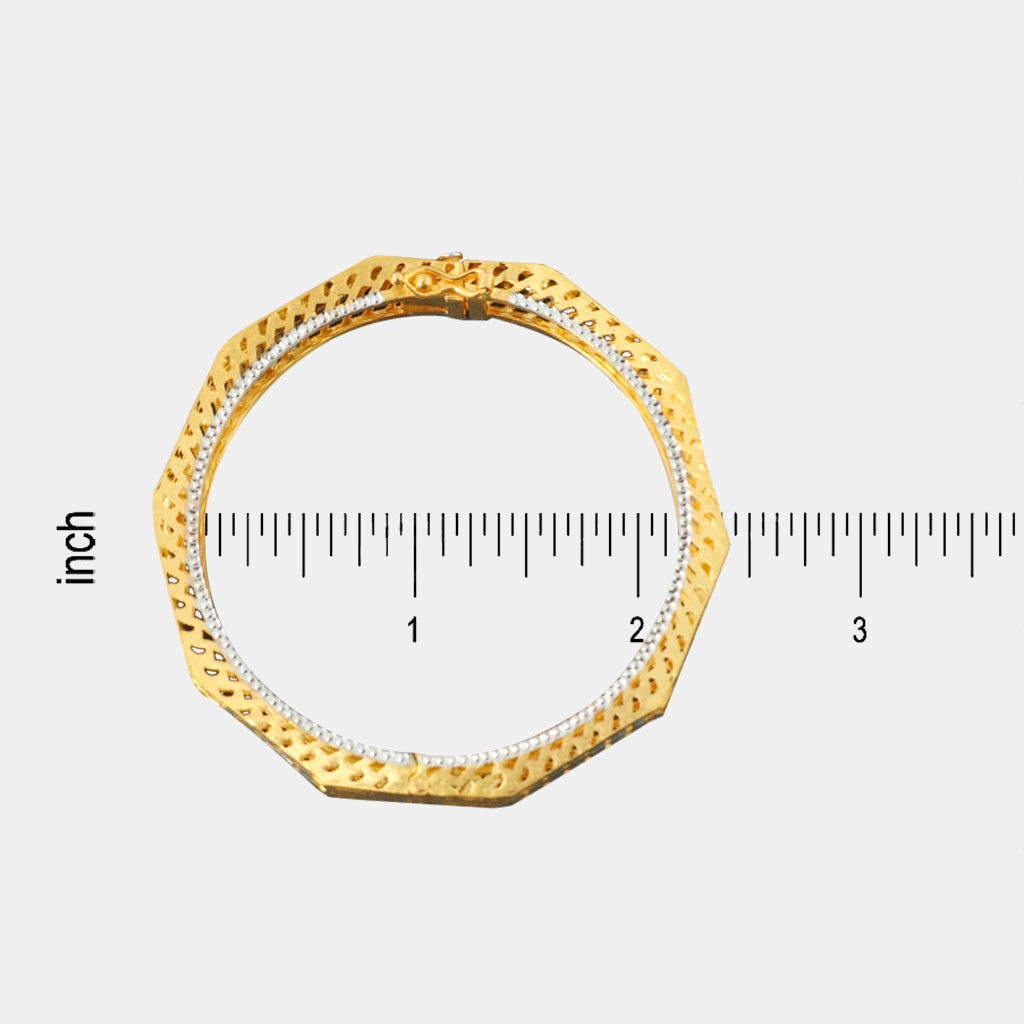 22k Plain Gold Bangles JGS-2309-09172