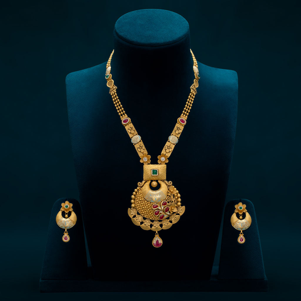 Upscale Unique Link Necklace Set – Andaaz Jewelers