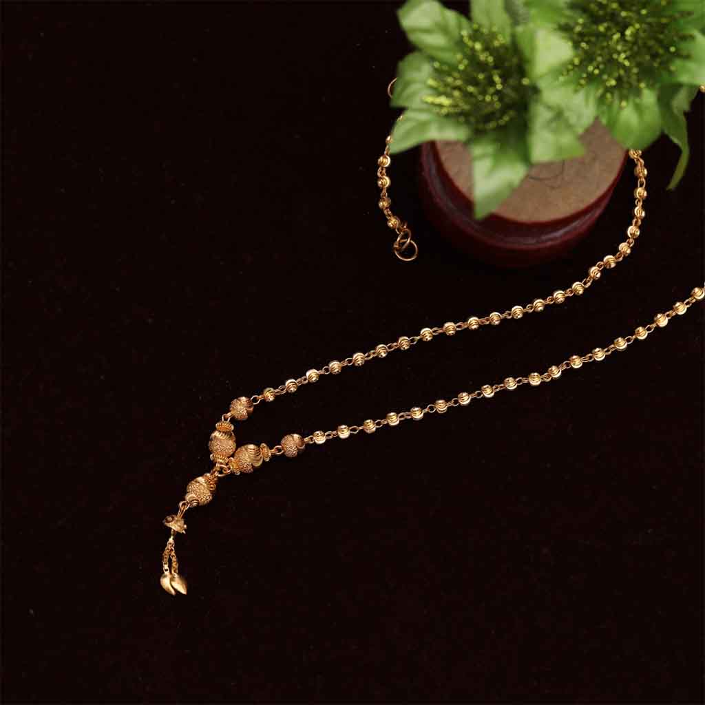 22k Plain Gold Necklace JG-1811-1149