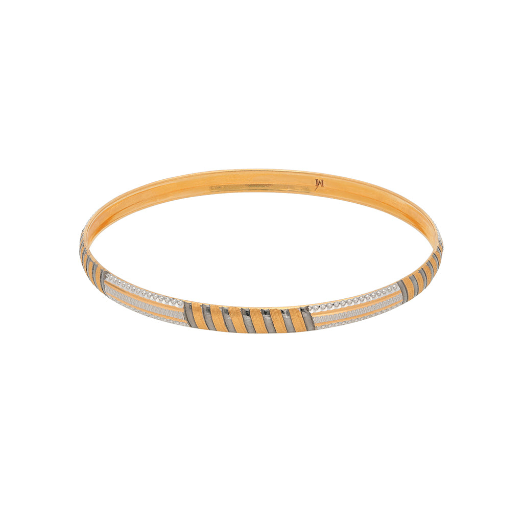 22k Plain Gold Bangles JG-1902-3377