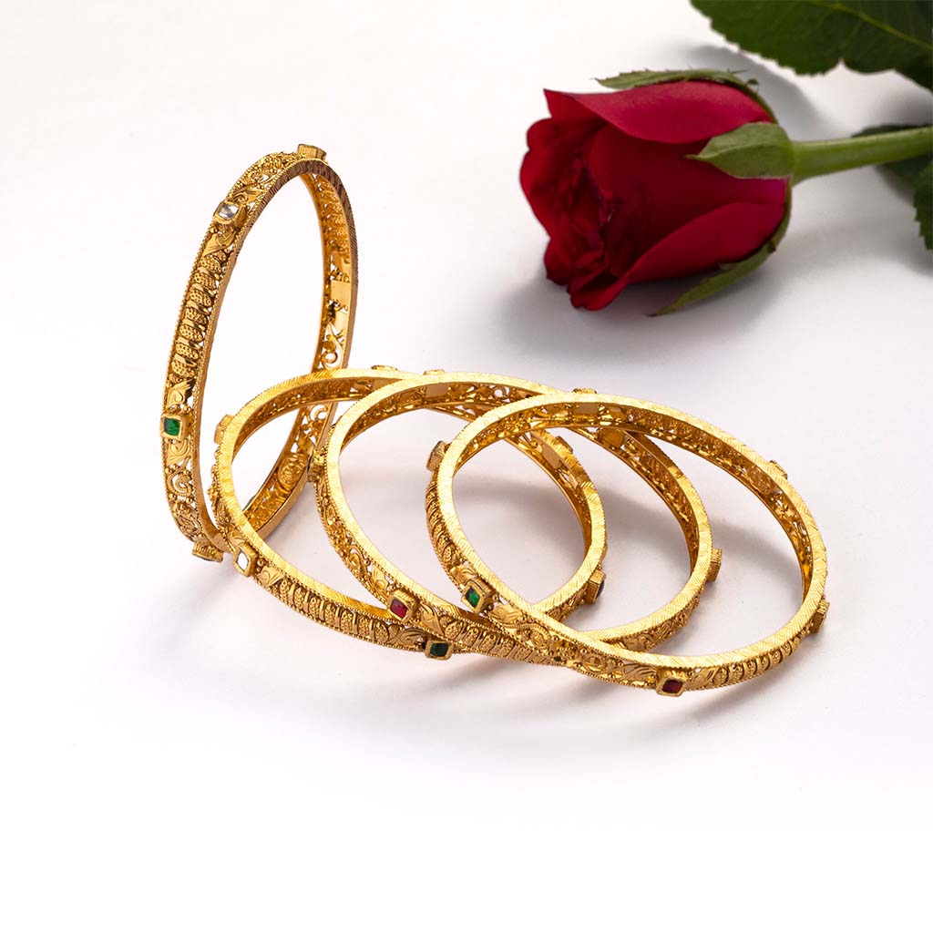 22k Jadtar Bangles JG-1907-2874