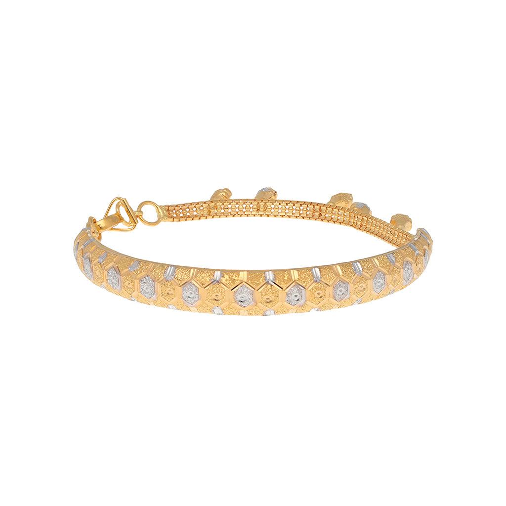 22k Plain Gold Bracelet JG-1908-00148 5'50'' / Yellow