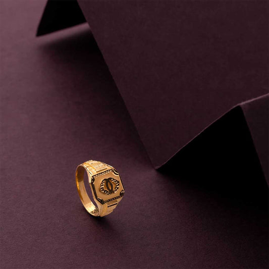 22k Plain Gold Ring JG-1908-00142