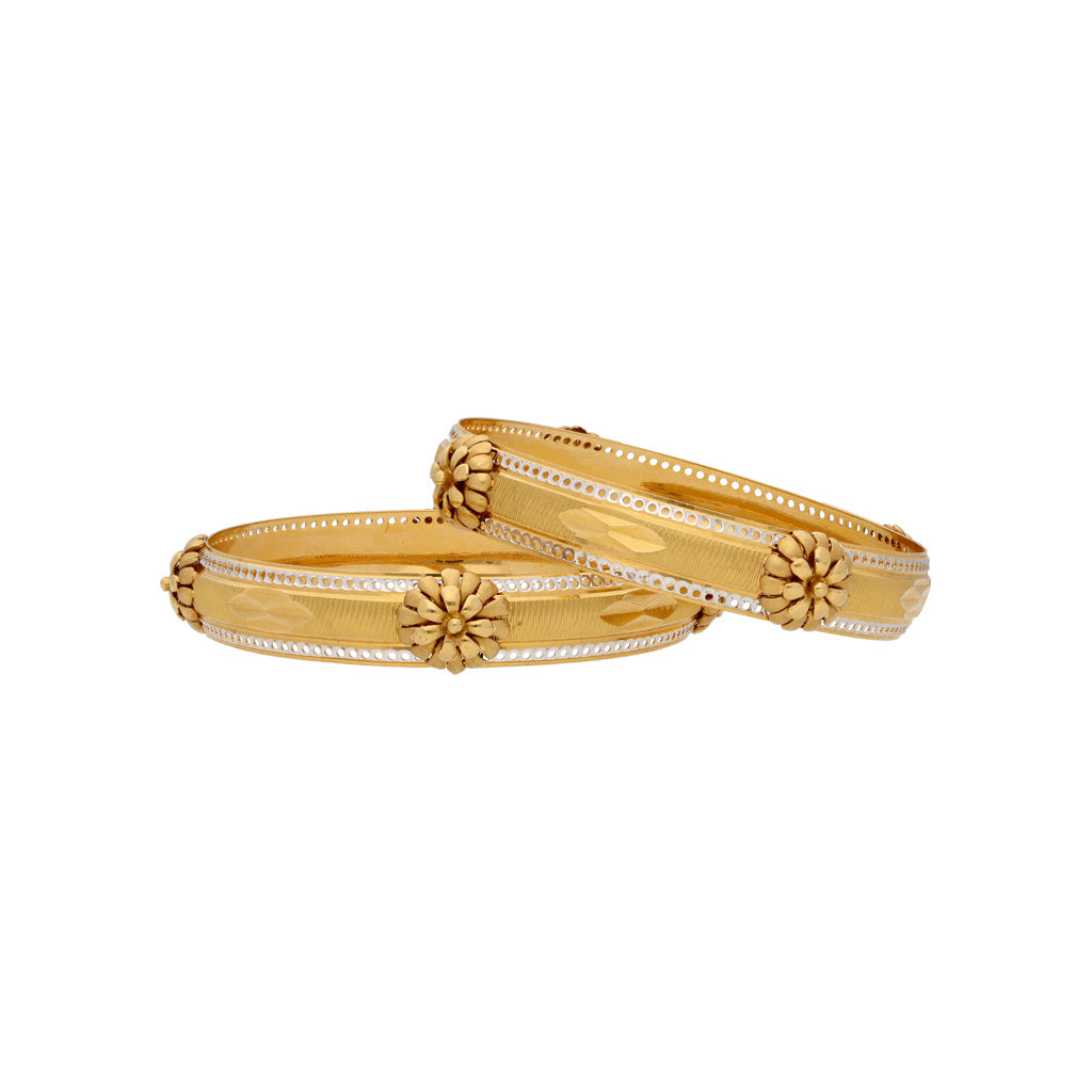 22k Plain Gold Bangles JG-1911-00573