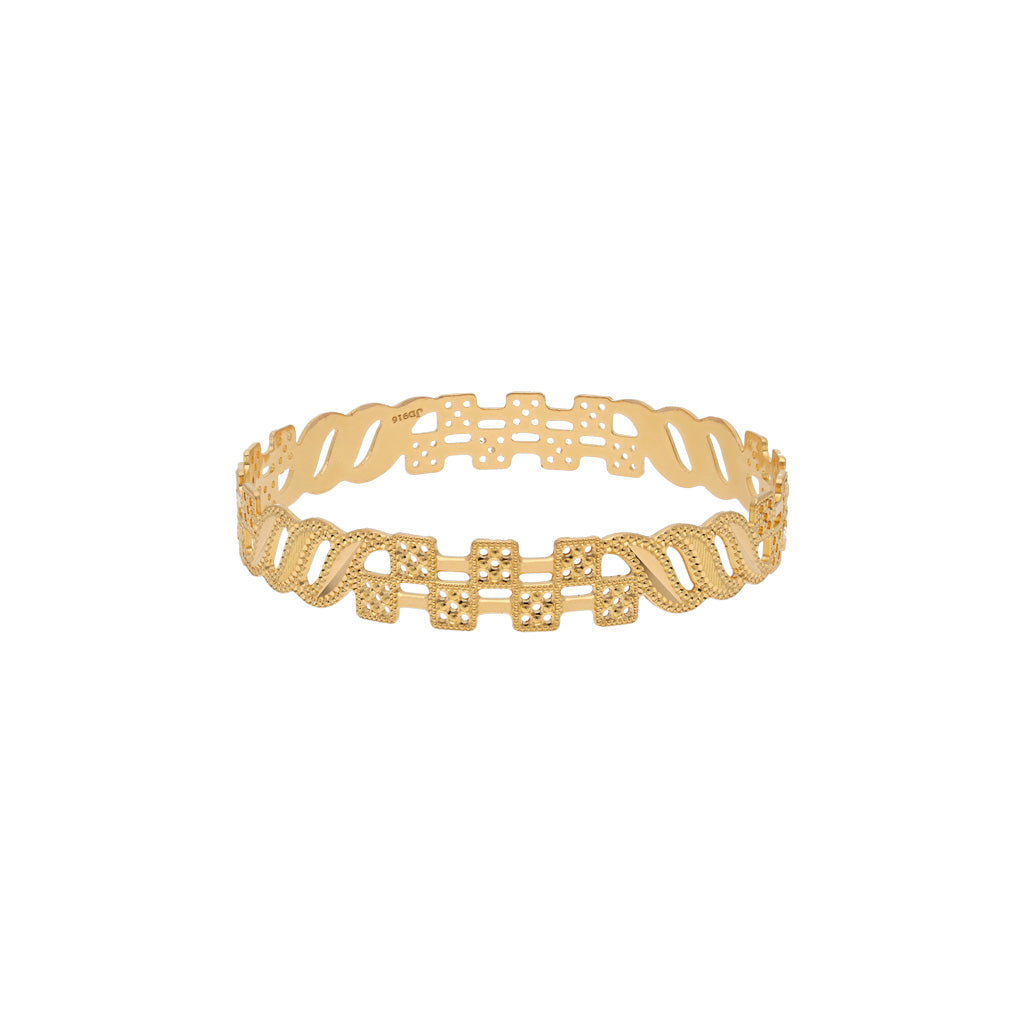 22k Plain Gold Bangles JG-1911-00706