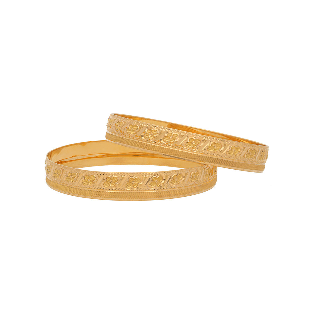 22k Plain Gold Bangles JG-2006-02663